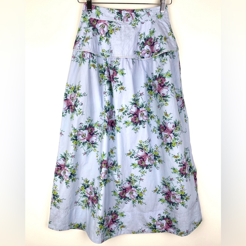GANNI Floral Midi Skirt